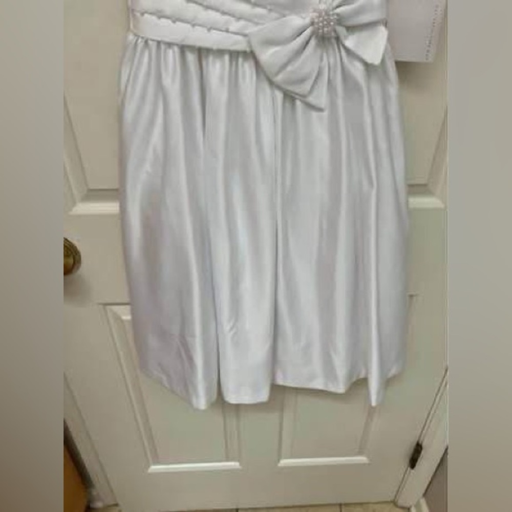 Bonnie Jean White First Communion Dress/ Flower Girl Size 7 NWT - Picture 8 of 9